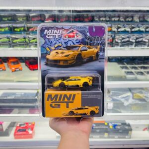 Mô hình xe Lamborghini LB-Silhouette WORKS MURCIELAGO GT Evo Yellow tỉ lệ 1:64