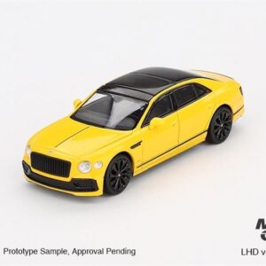 Mô hình xe Bentley Flying Spur Monaco Yellow tỉ lệ 1:64 MiniGT bản card MGT00955-BL